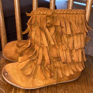 Fringed boots